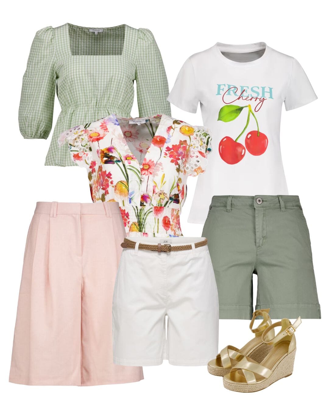 Shorts og topp stylet som sommerlig festivalsett fra FLOYD