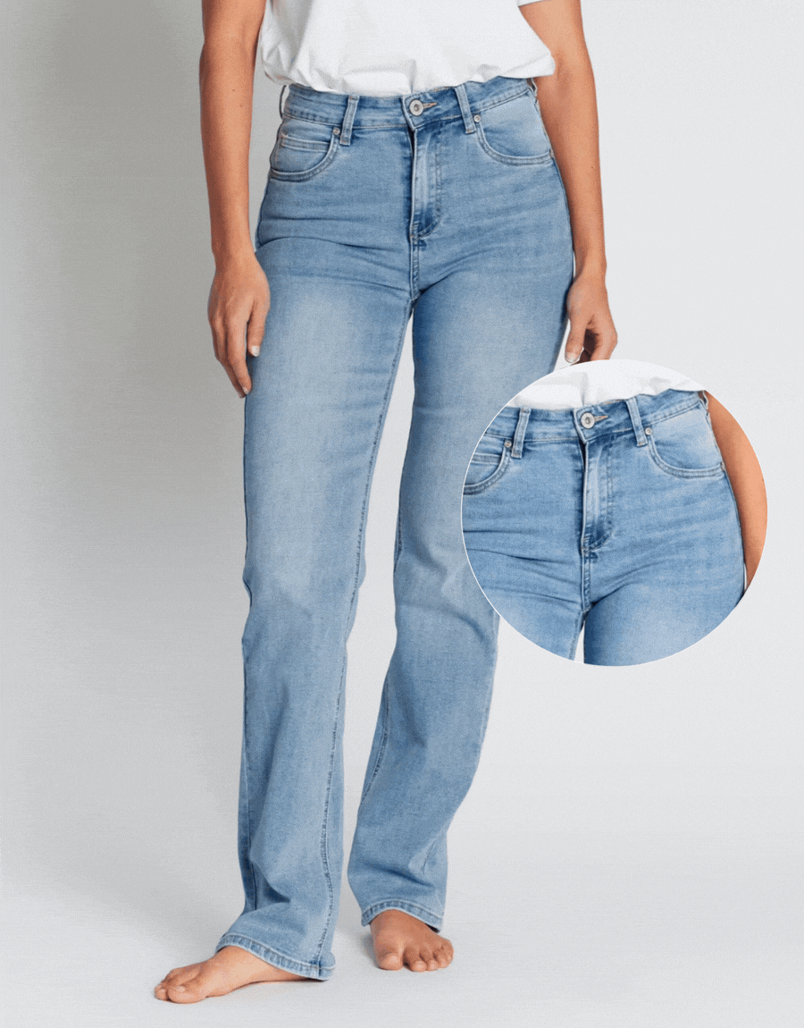 Jeans Hana 1016 i lys denimvask