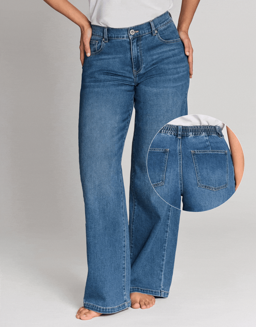Jeans Sissi 3757 fra FLOYD i medium jeans blue