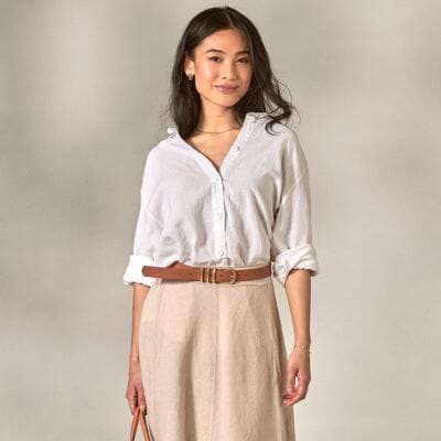 Slik styler du linbukse og linplagg til dame