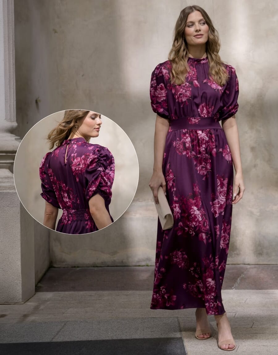 Elegant maxikjole til bryllup