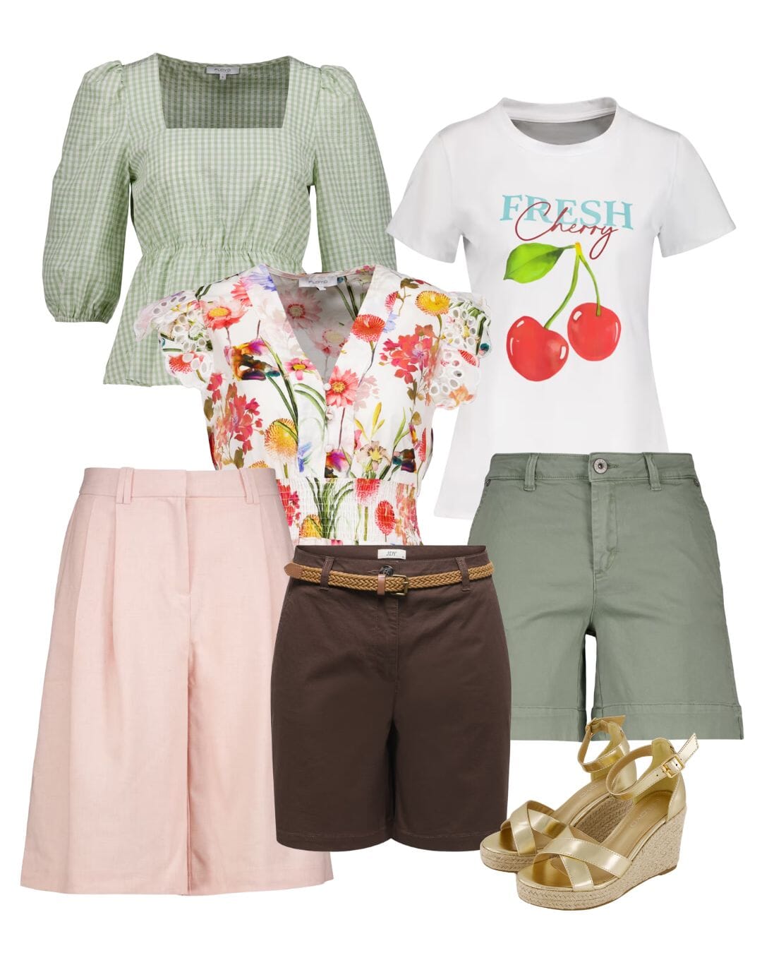 Shorts og topp stylet som sommerlig festivalsett fra FLOYD