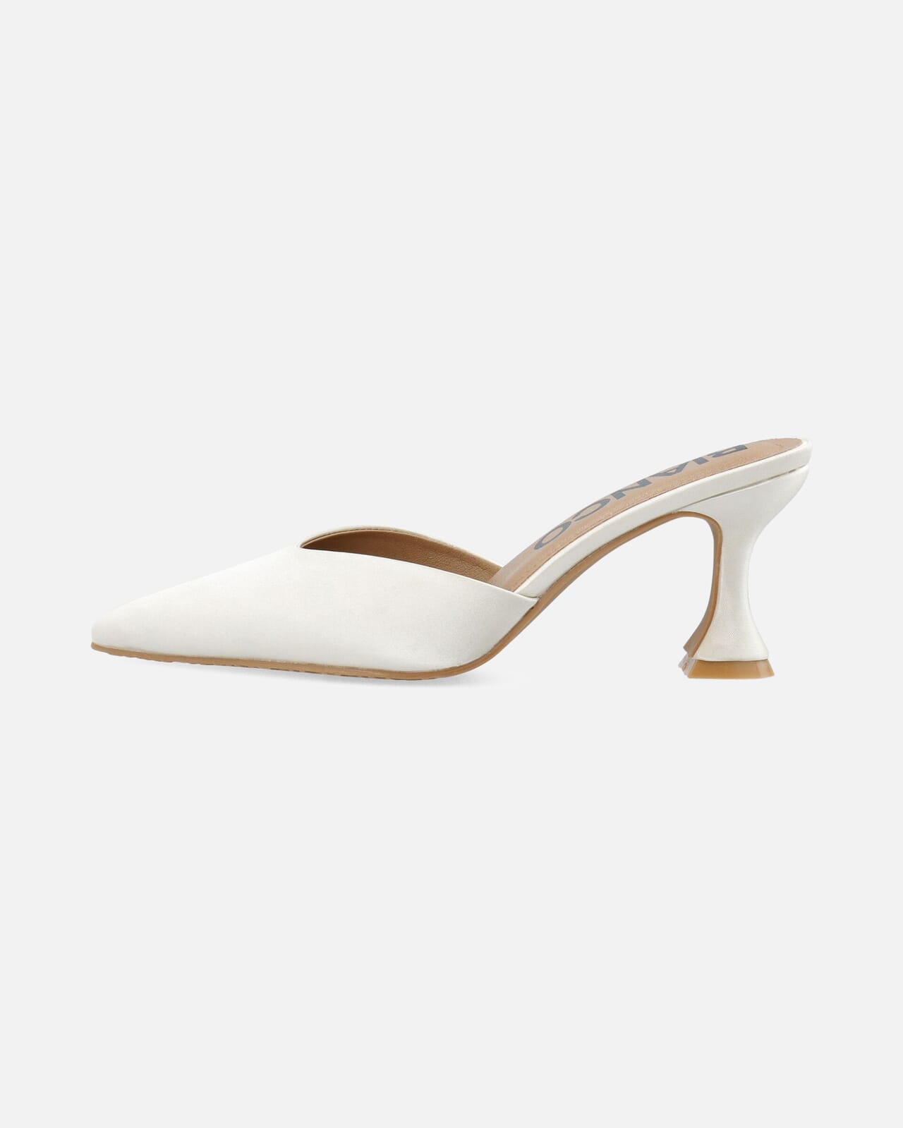 GLAM MULE 60 WHITE LAMBSKIN