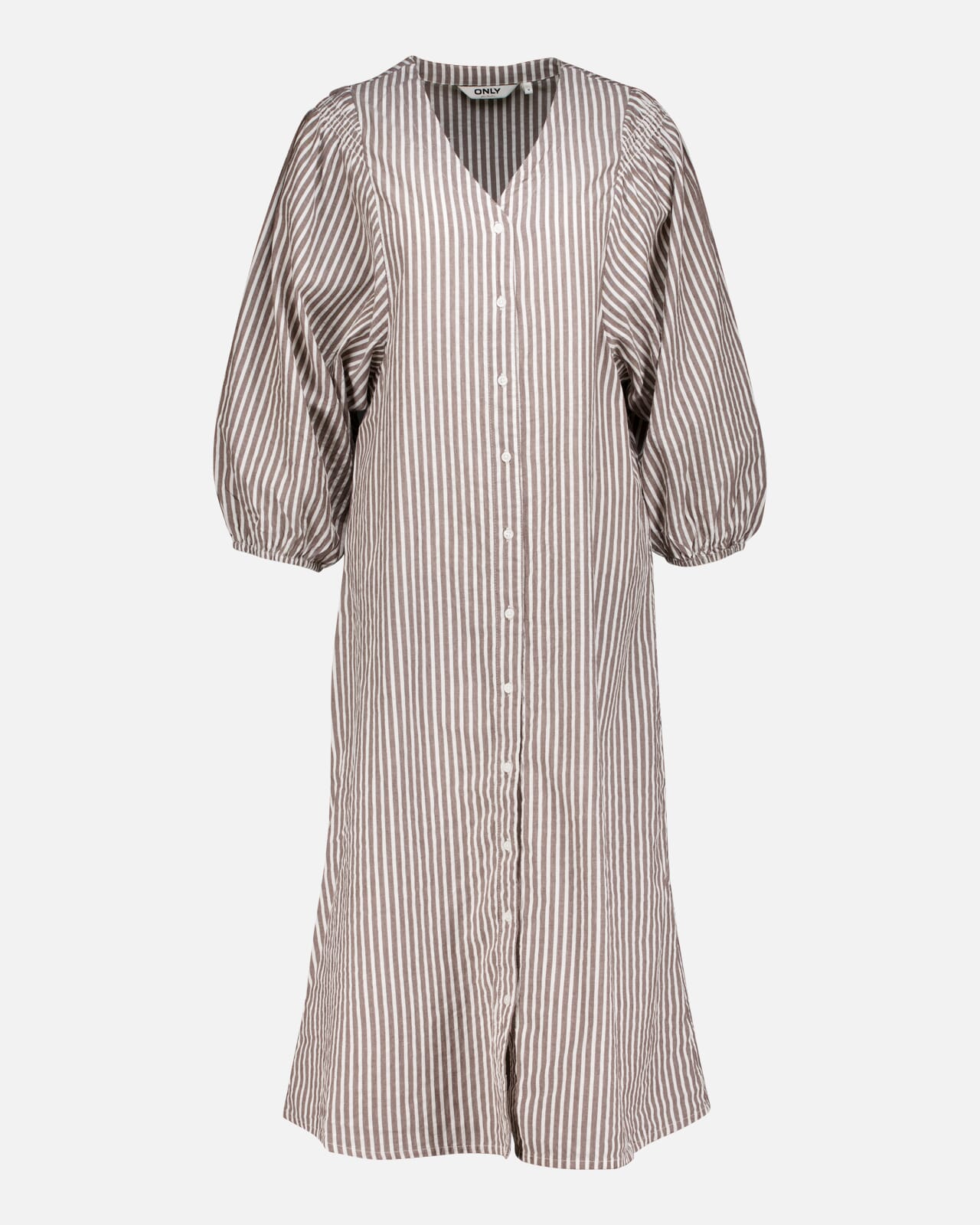 ONLY Midikjole Rolly Stripe, XL, ONLY Kjole Brun XL