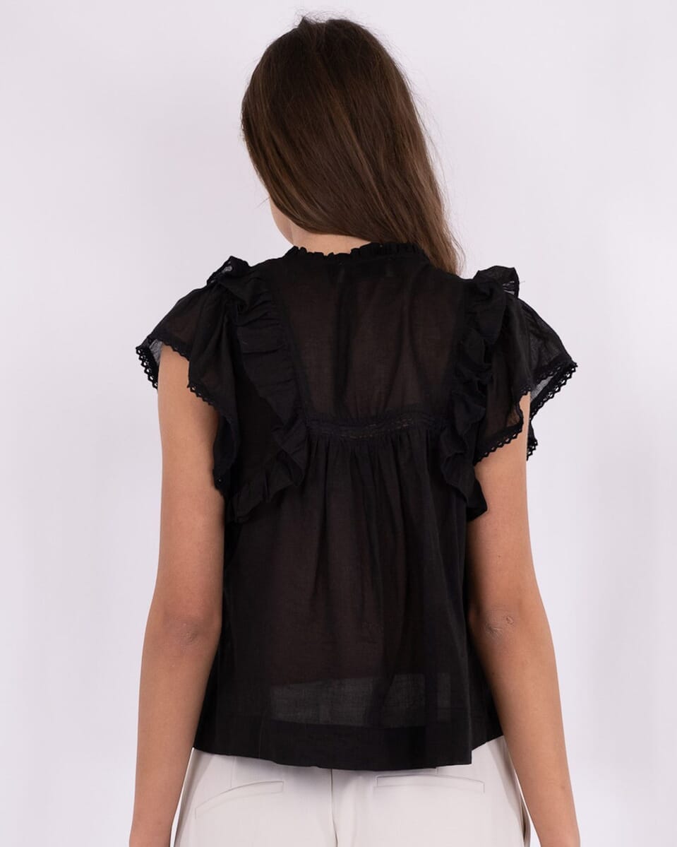 Top Noélie noir