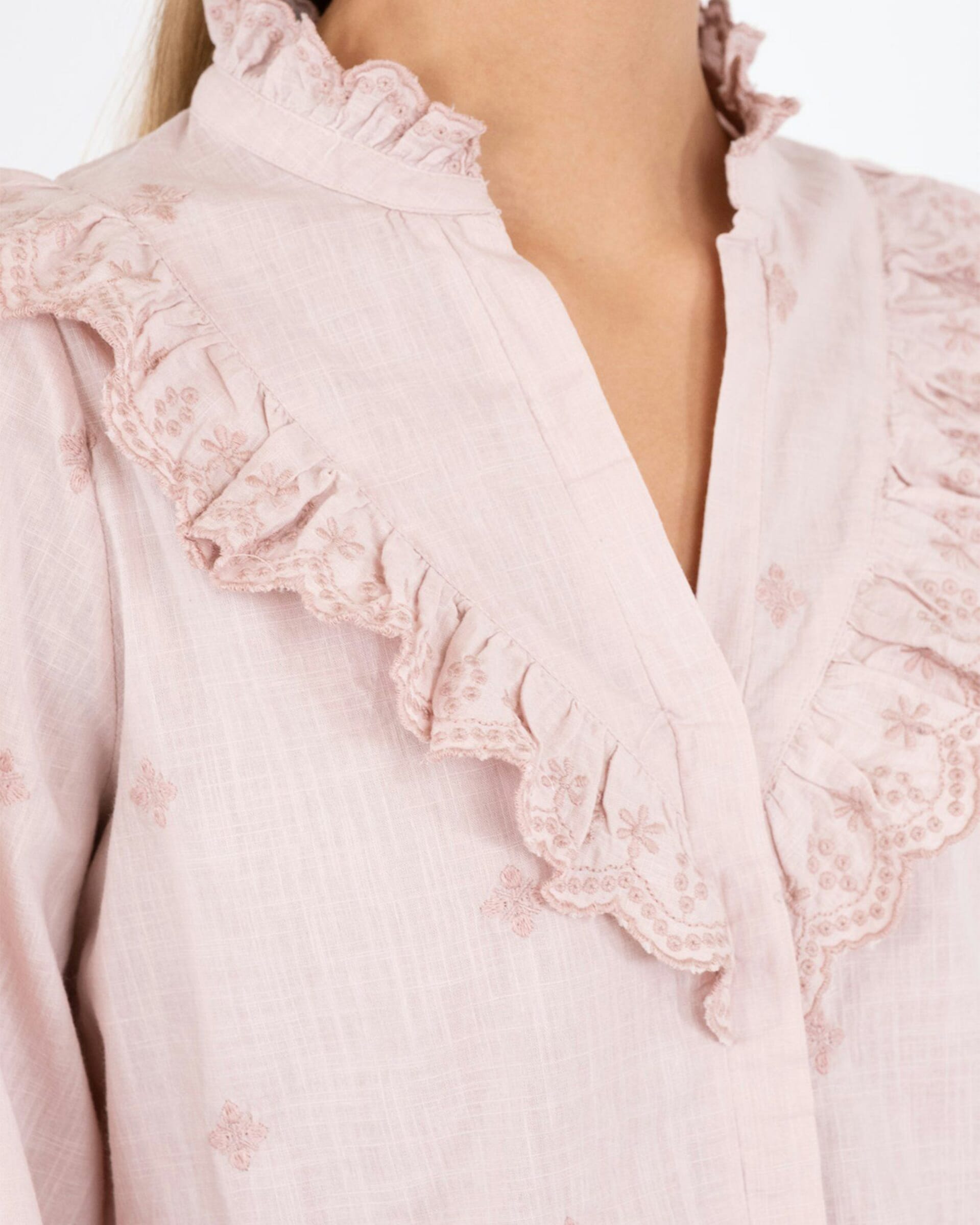 Neo Noir - Degas Delicate Blouse 166785 - 142 - Dusty Blue