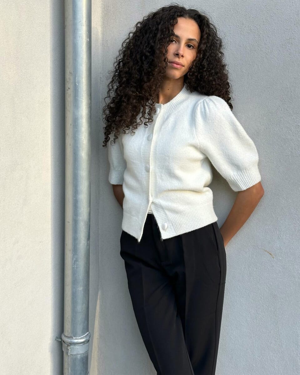 Courtney Cardigan in Black by Tracy Negoshian