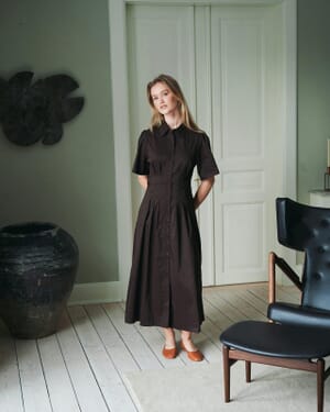 Midikjole Baia Poplin