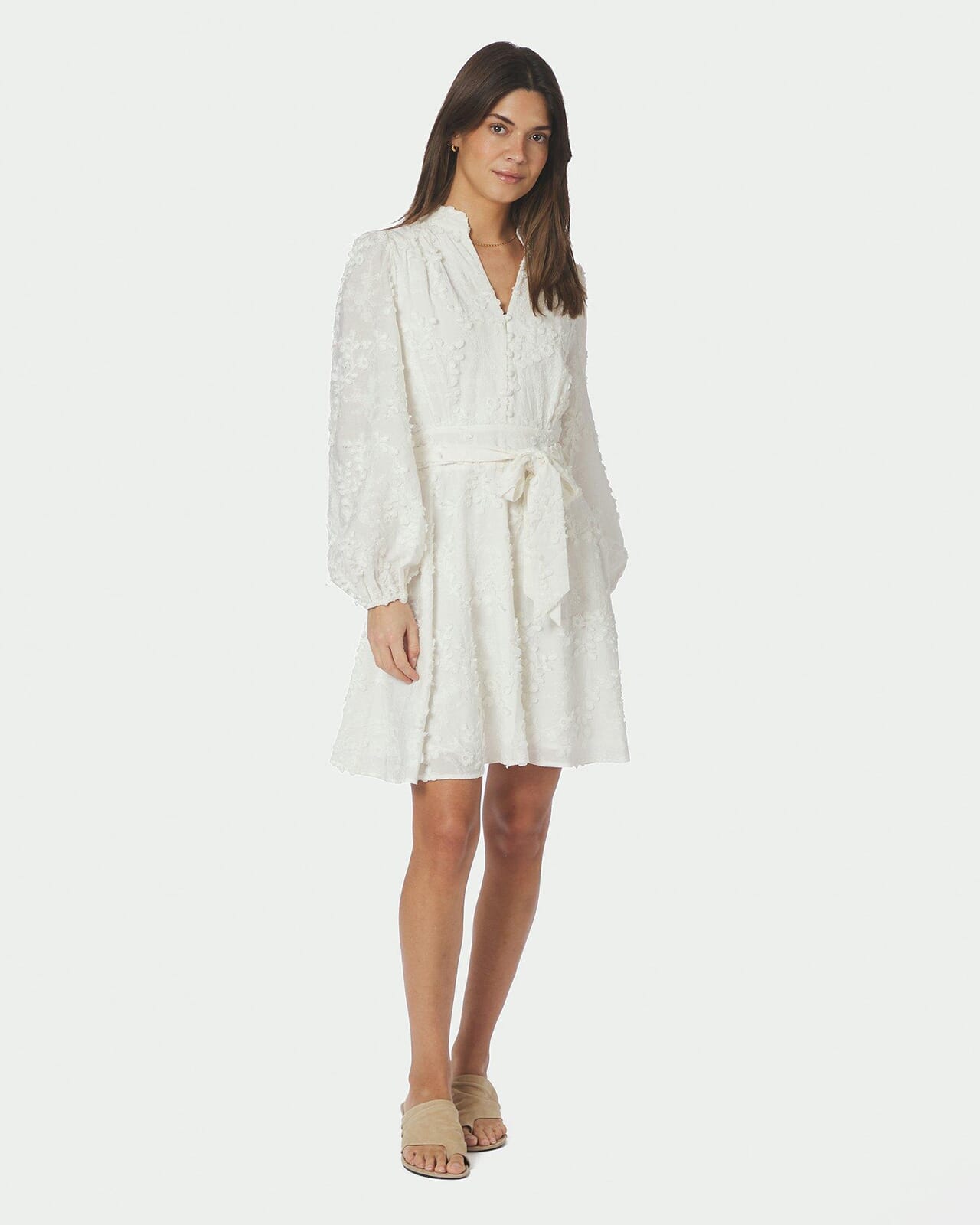 NEO NOIR Kjole Monnie Embroidery, 36, NEO NOIR Kjole Hvit 36