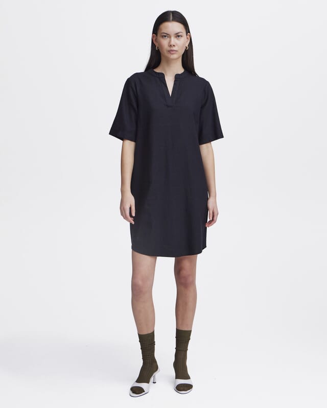 ICHI Linkjole Lino DR - Black | Hverdagskjoler i lin til dame | FLOYD.no