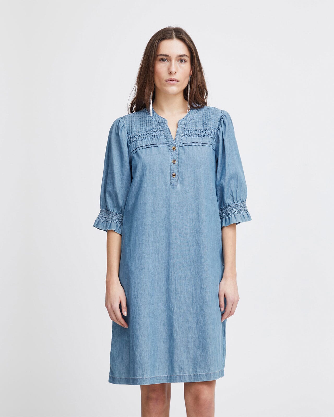 ICHI Denimkjole Ancey, 36, ICHI Kjole Blå 36