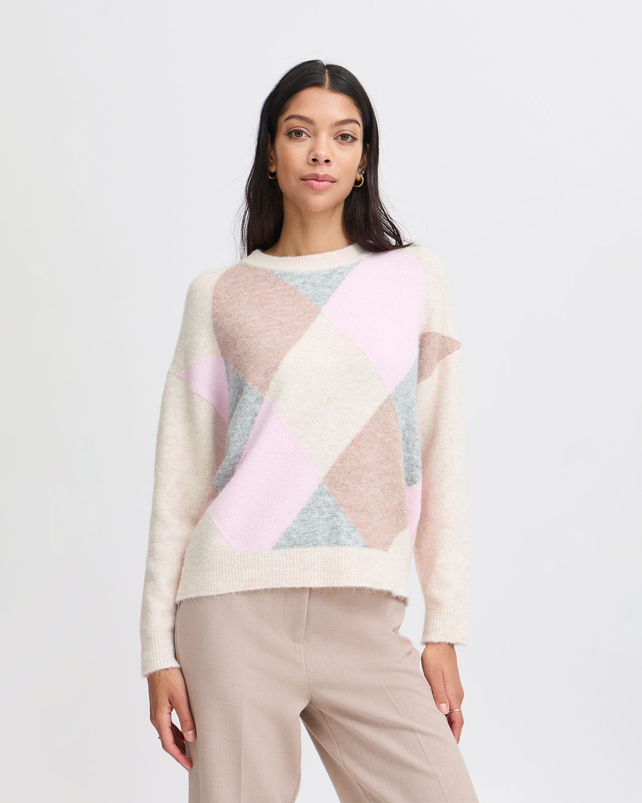 Strikkegenser Omea Argyle