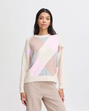 Strikkegenser Omea Argyle