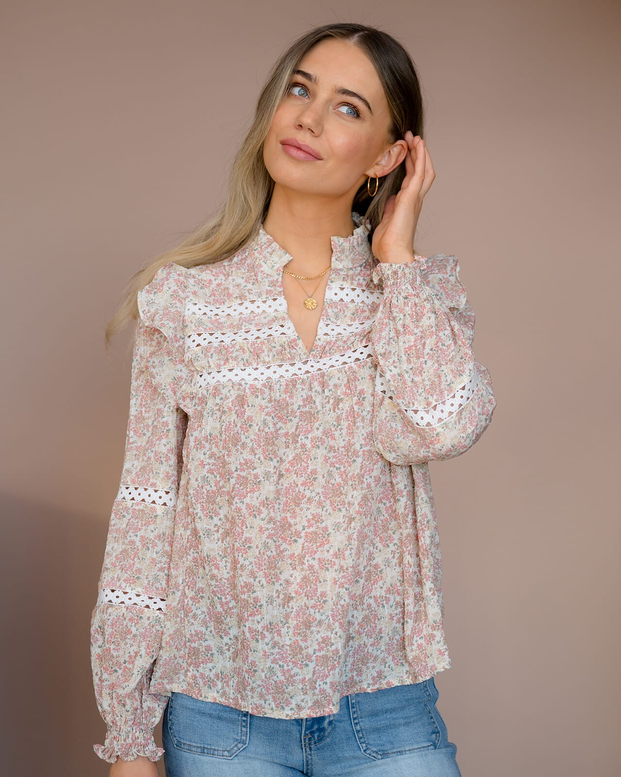 FLOYD Bluse Demi Bloss, XS, FLOYD Bluse Rosa XS