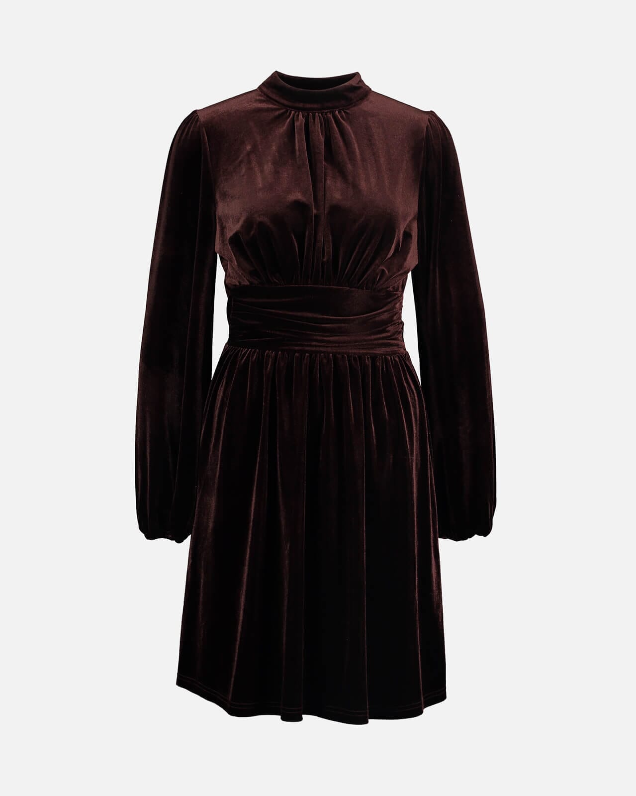 FLOYD Kjole Aliba Velour, L, FLOYD Kjole Brun L