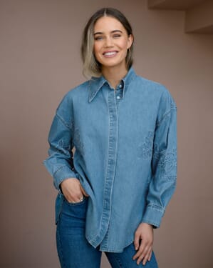 Denimskjorte Rianna Flow