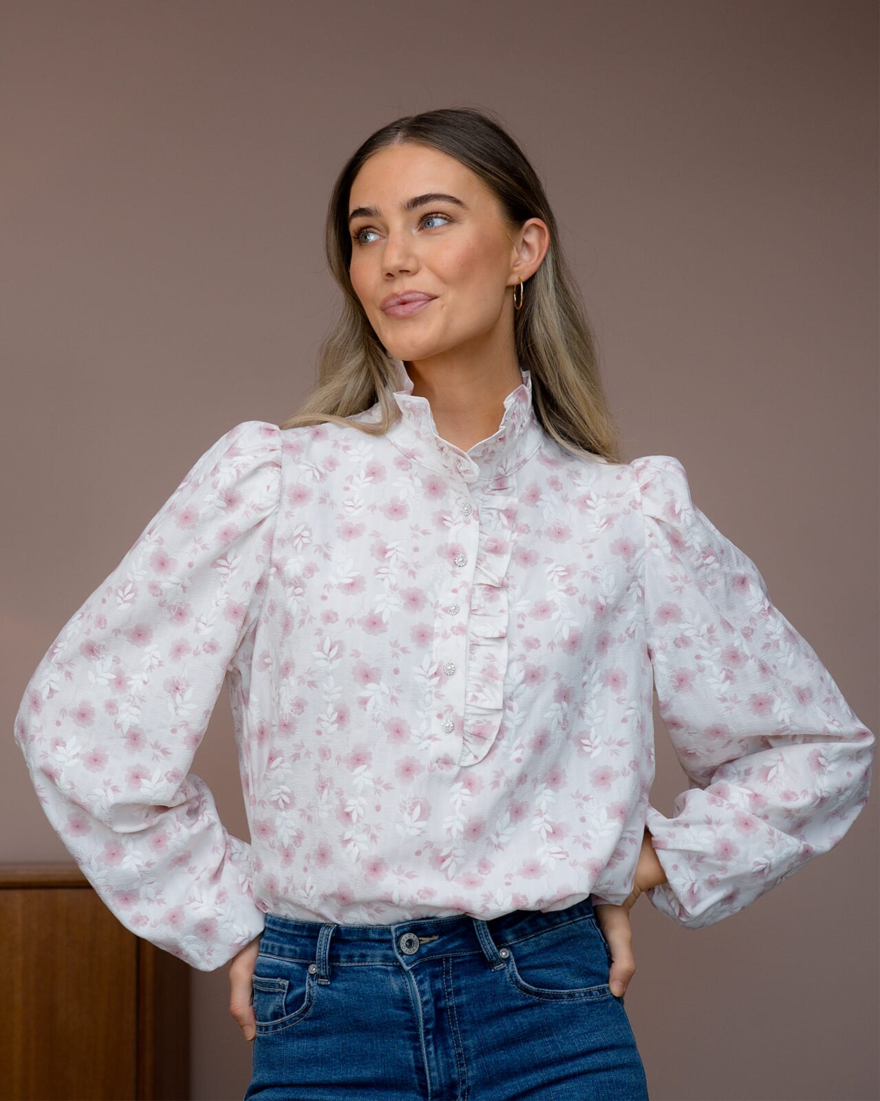 FLOYD Bluse Vanda Pearl, XL, FLOYD Bluse Rosa XL