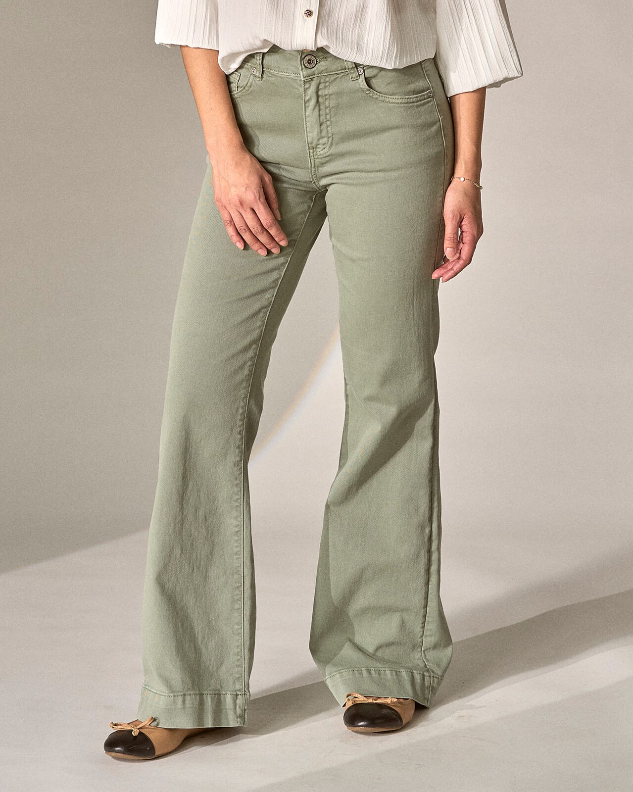 FLOYD Jeans Annika Classic 5790, 30/32, FLOYD Bukse Grønn 30/32