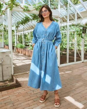 Midikjole Elida Denim