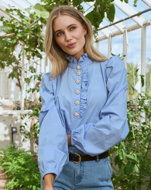 Bluse Vanda Flowerbutton