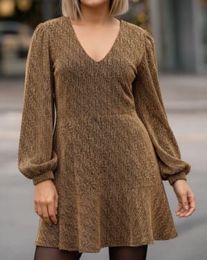 Kjole Cissy V LS Glitter