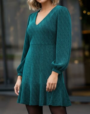 Kjole Cissy V LS Glitter