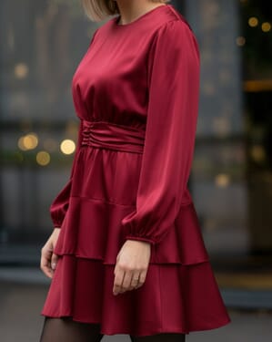 Kjole Diane Round Satin