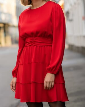 Kjole Diane Round Satin