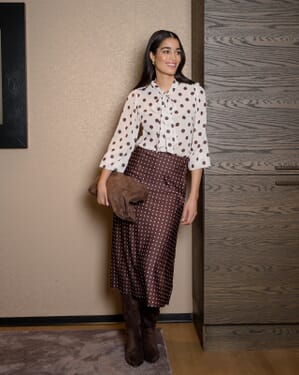 Satengskjørt Jacklin Polka