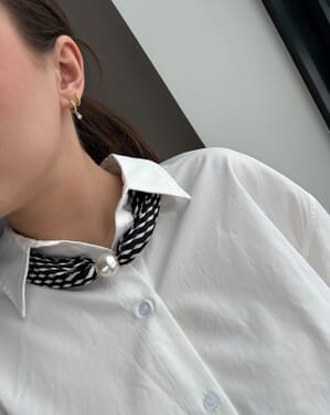 Satengskjerf Nema Plissè