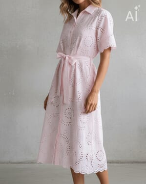 Midikjole Enira Brodery