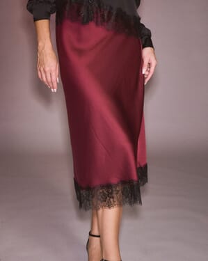 Satengskjørt Coleen