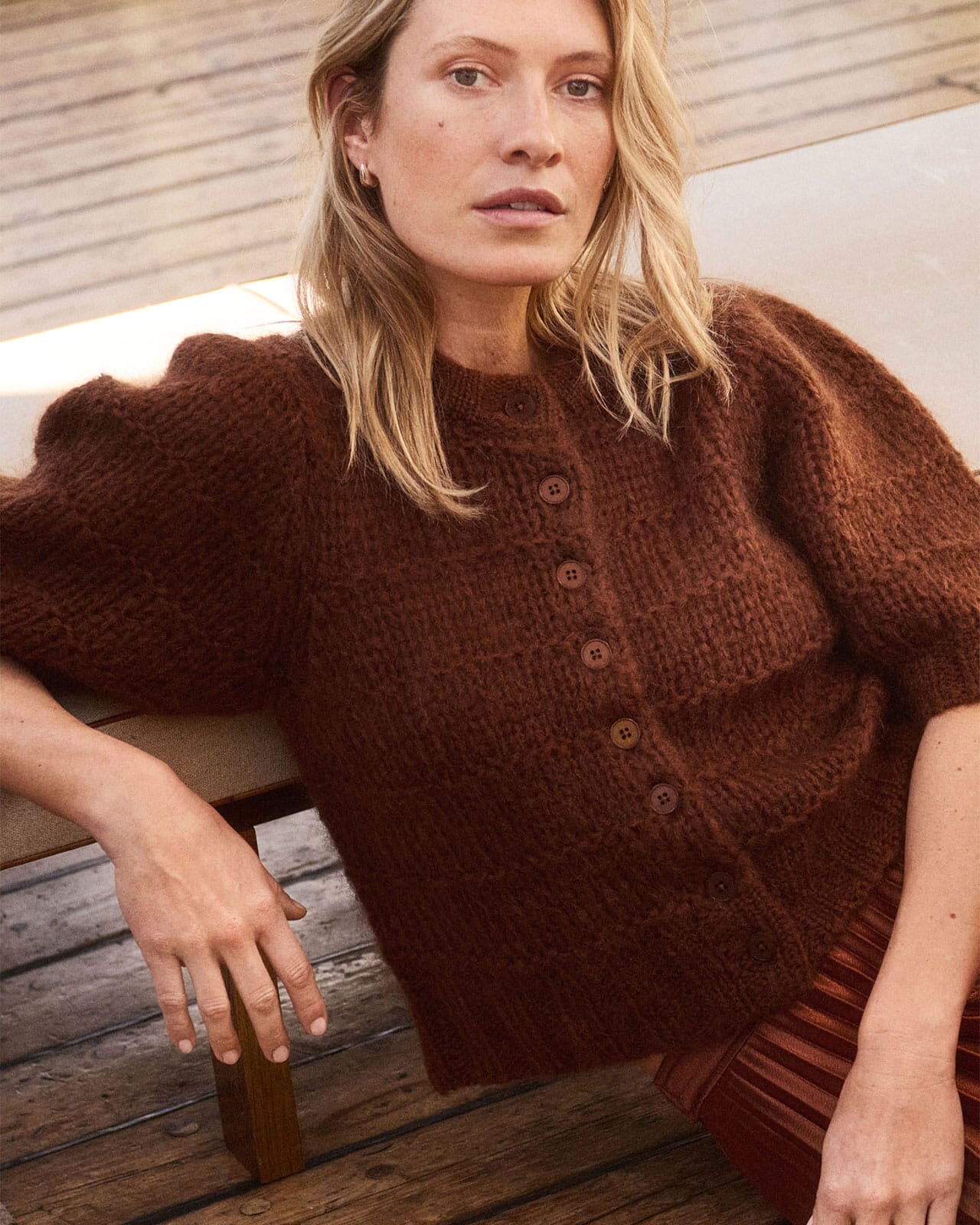 Part Two Cardigan Vernona Ullmiks, M, Part Two Cardigan Brun M