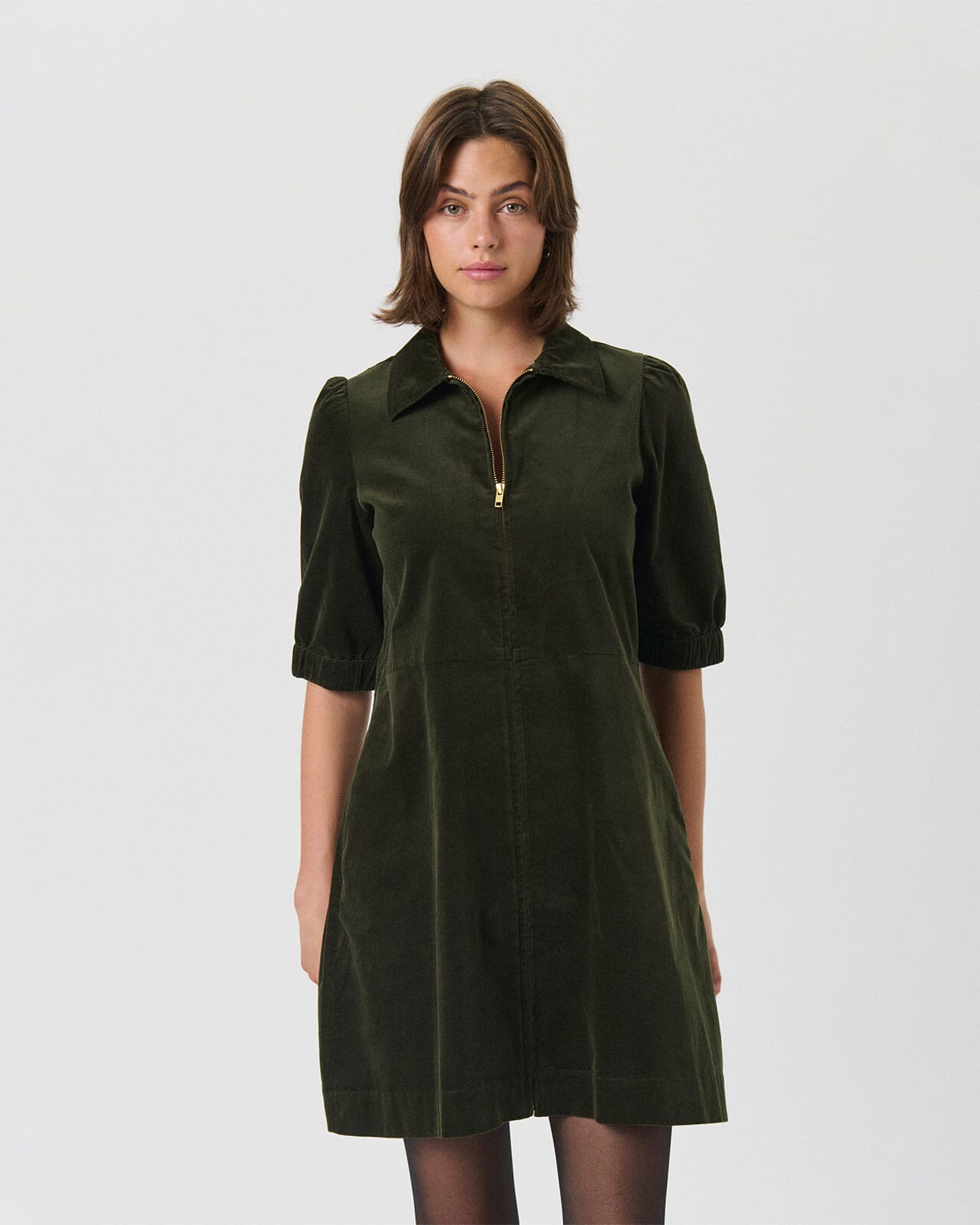 Part Two Kjole Eyvora Cord, 44, Part Two Kjole Grønn 44