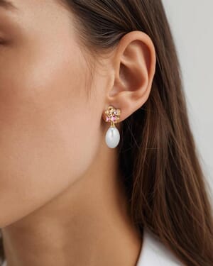 Øredobber Petun Rose