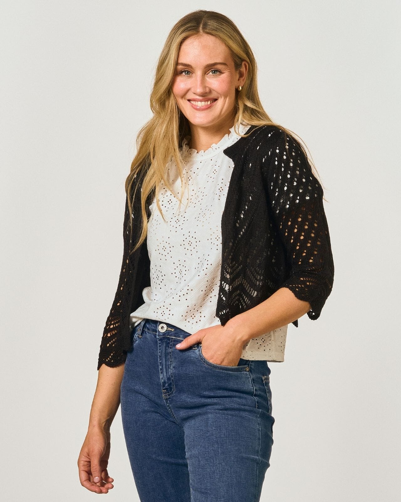 Heklet Cardigan Sun
