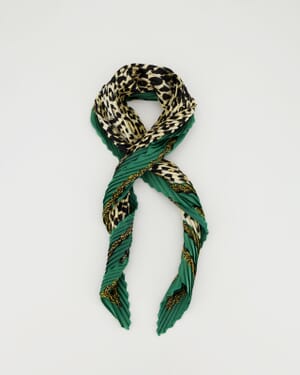 Satengskjerf Capella Plissè