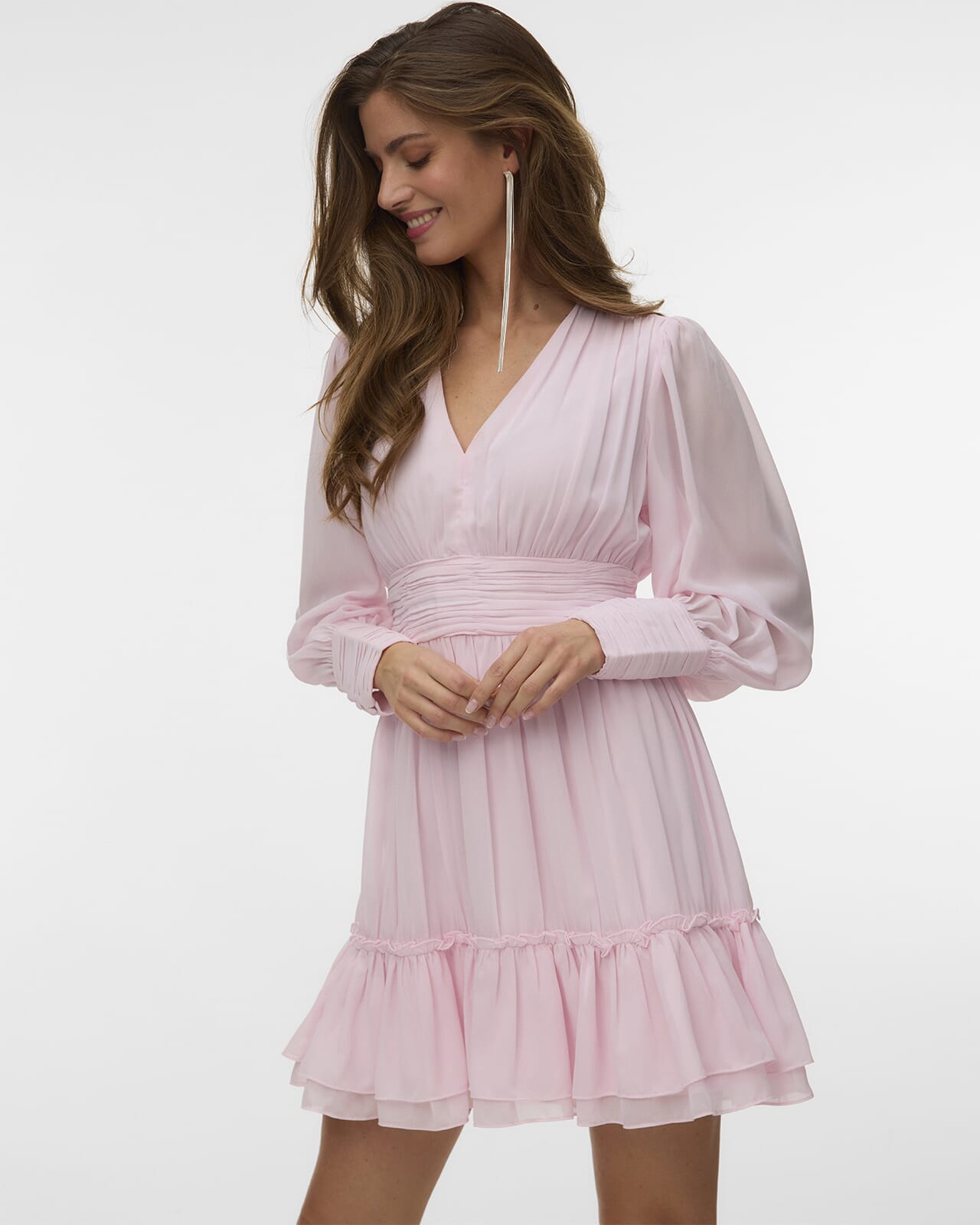 VERO MODA Kjole Birdia, M, VERO MODA Kjole Rosa M
