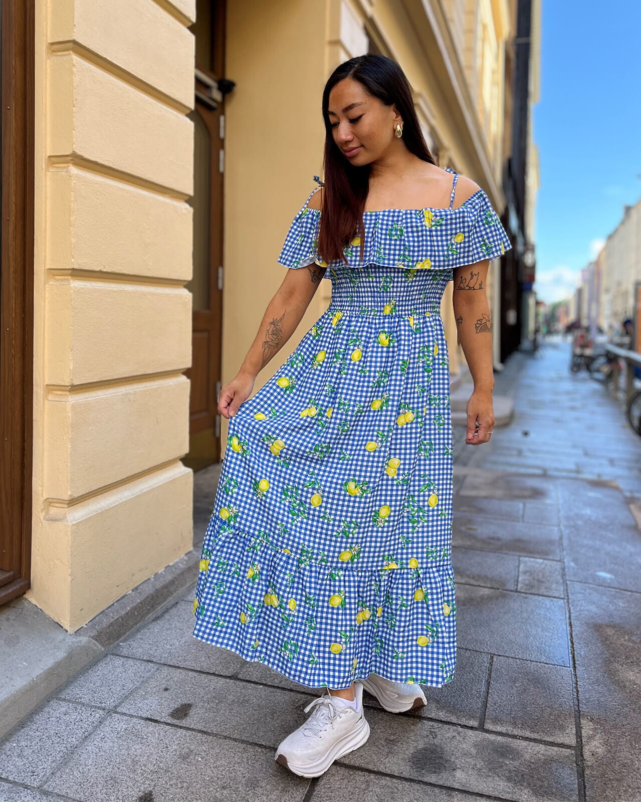Midikjole Betsy Lemon