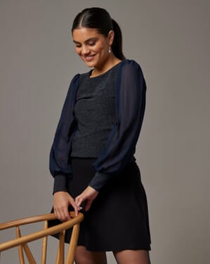 Bluse Athena Lurex
