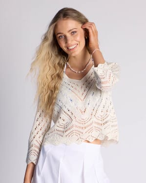 Heklet Topp New Sun