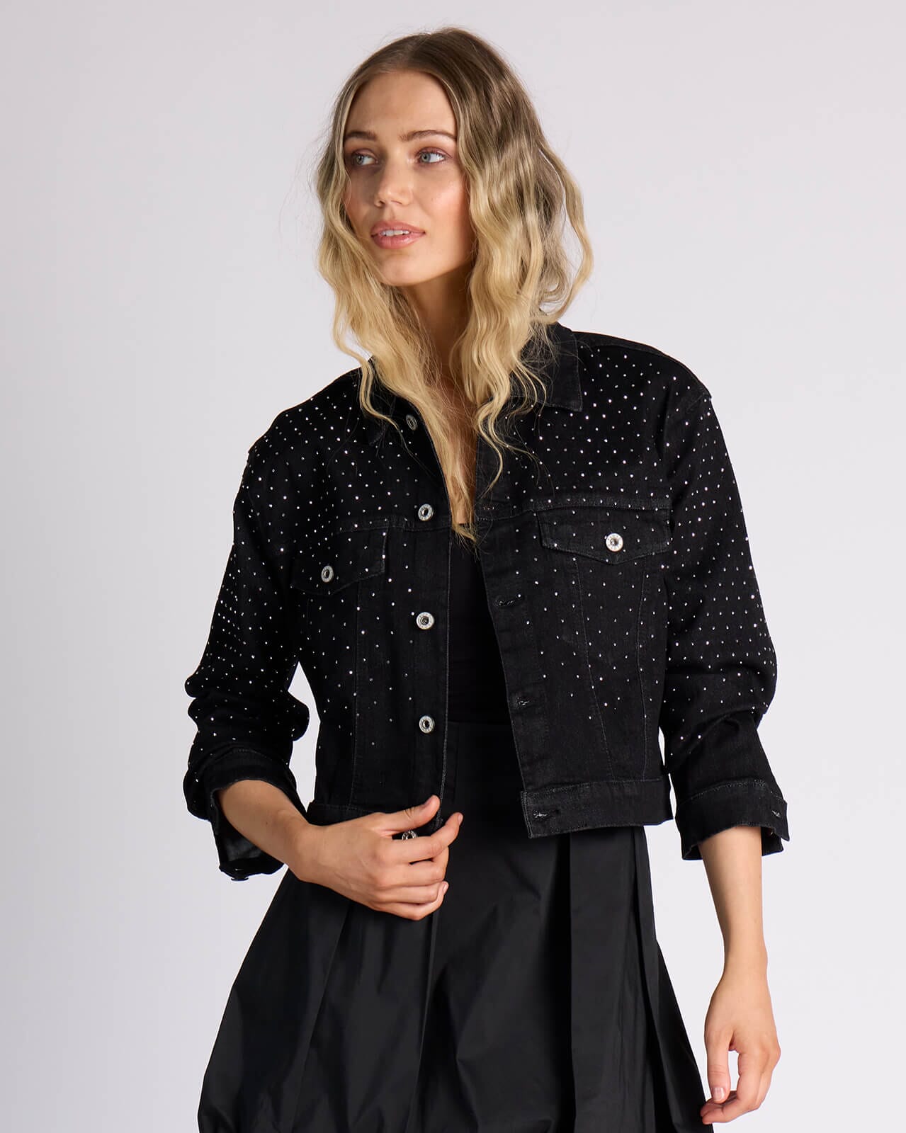 Denimjakke Pernille Bling