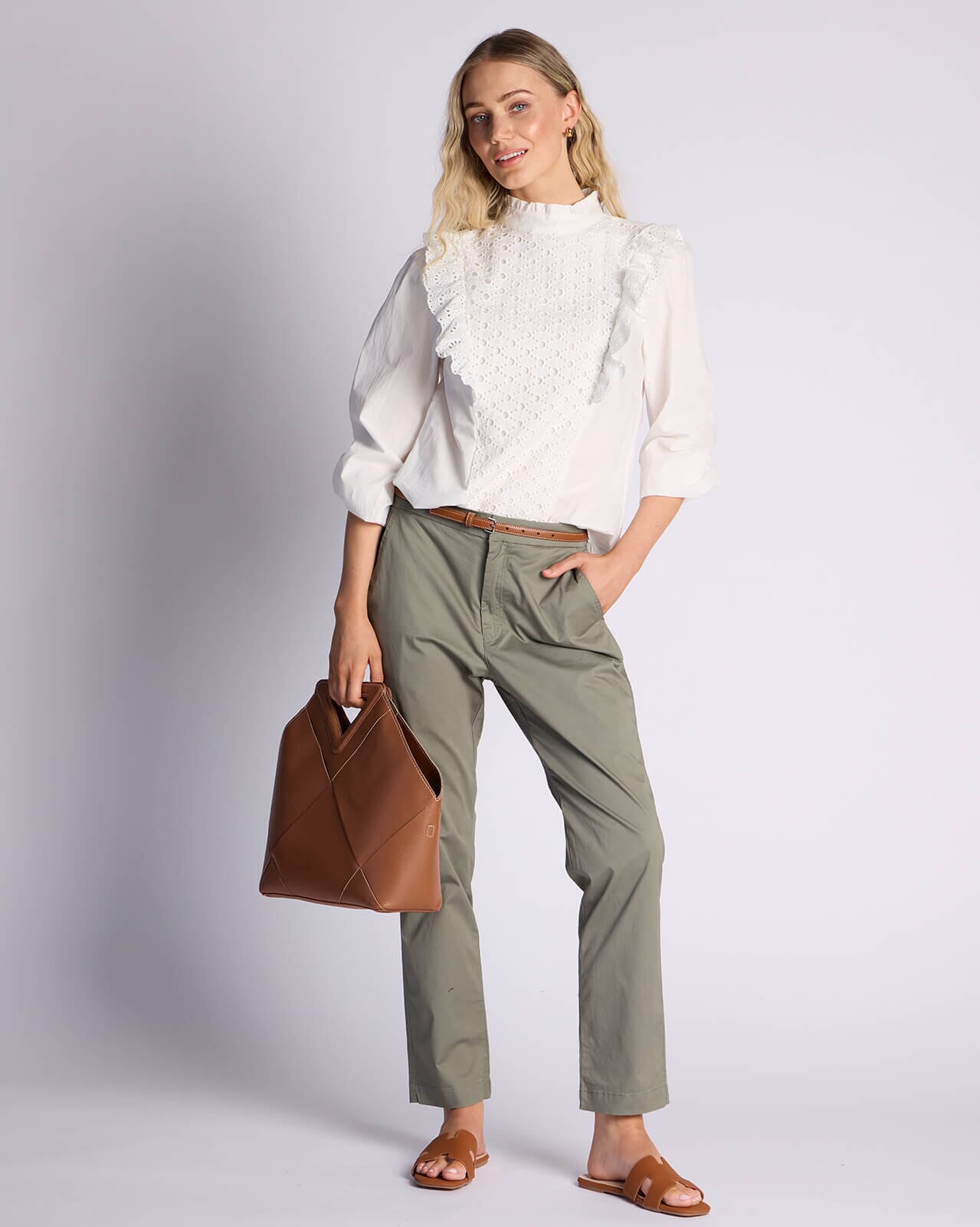 InWear Chinos Annalee, 40, InWear Bukse Grønn 40
