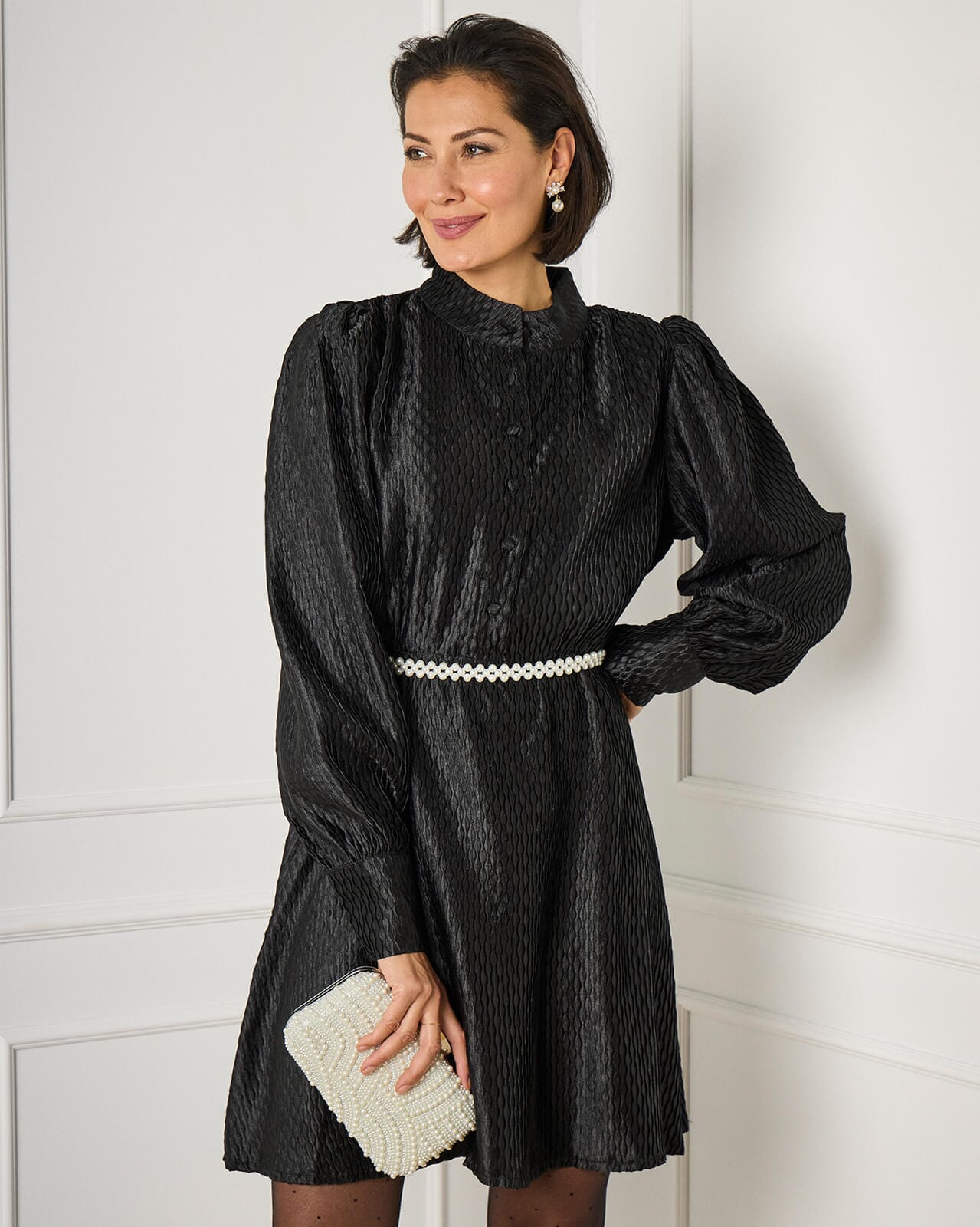 FLOYD Kjole Henrika, L, FLOYD Kjole Svart L