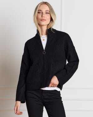 Cardigan Sia Ras Zipper Ullmiks