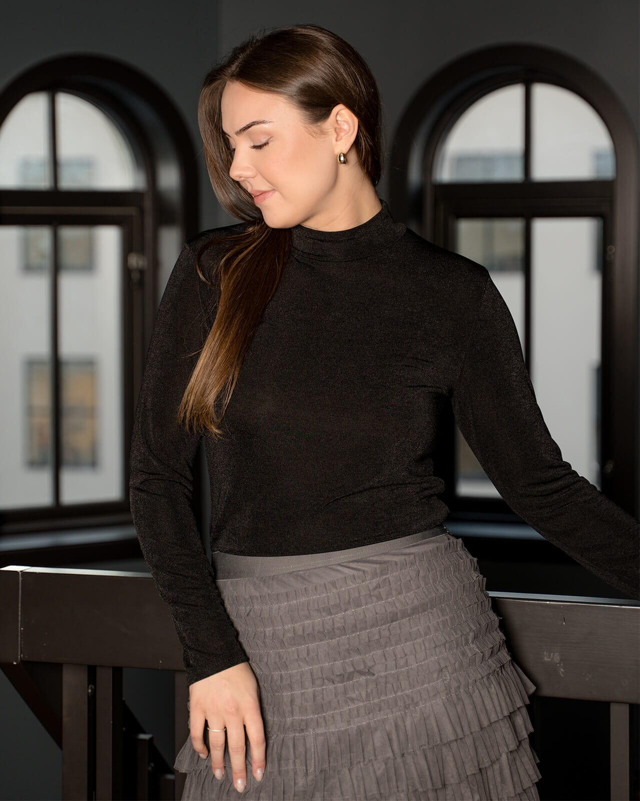 FLOYD Pologenser Anna Lux, M, FLOYD Genser Svart M