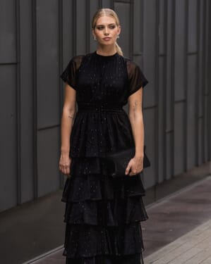 Midikjole Malina Lurex