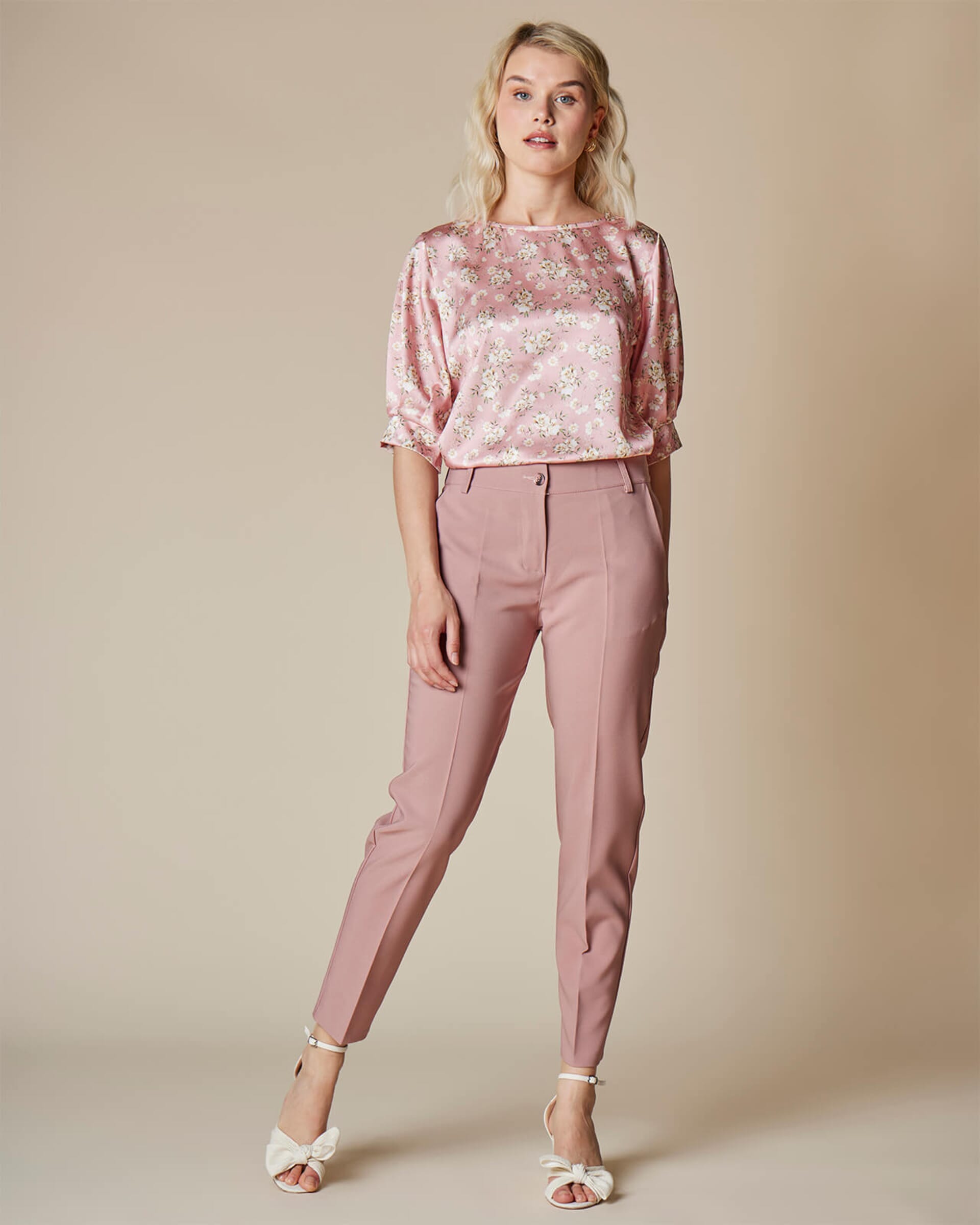 FLOYD Dressbukse Maria Antique Pink Bukser FLOYD no floyd-dressbukse-maria-antique-pink-bukser-floyd-no