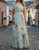 Maxikjole Liane Satin Blom