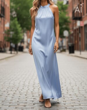 Maxikjole Ronja Satin